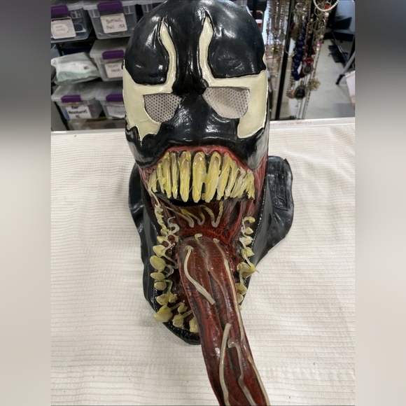 Rubie Venom Marvel Mask Cosplay Latex Adult - Picture 1 of 4